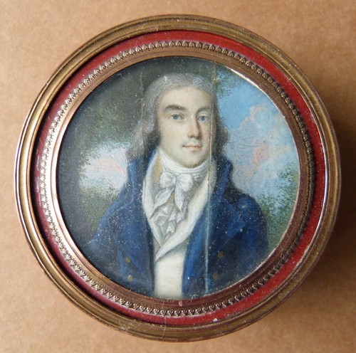 Boite ronde 18e siècle avec