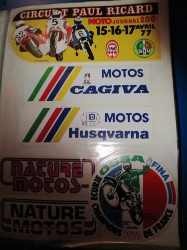 Autocollants moto - 6,