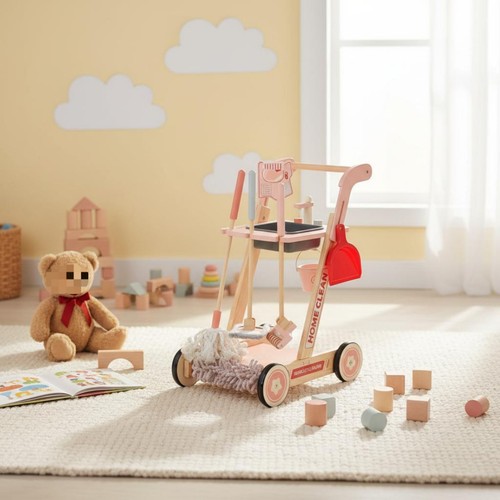 Chariot nettoyage bois - nettoyage, en