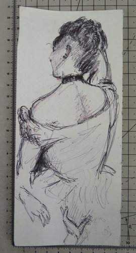 Esquisse craie sur - esquisse, de