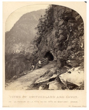 William England, Switzerland Blackhead Martigny Vintage Albumen Print 1860 Print 