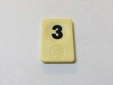 CHIFFRE 3 ROUGE BLEU ORANGE