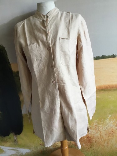 Chemise longue 100 lin - longue,