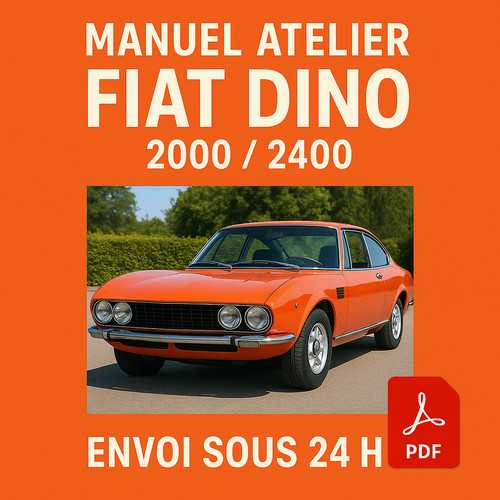 Manuel atelier fiat dino 2000 - fiat,