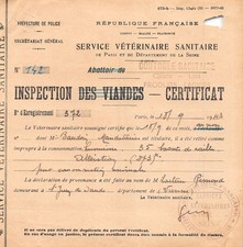 1943 SERVICE VETERINAIRE