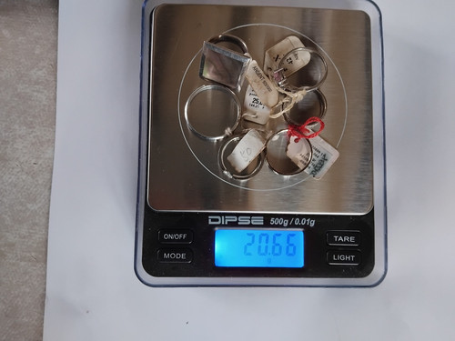 Bagues argent 925 neuves - 6, en