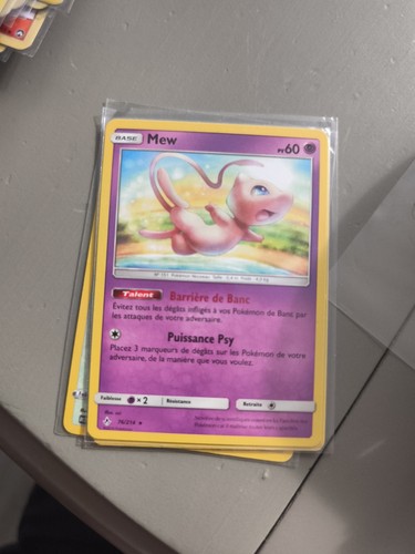 Carte pokémon mew 214 - carte, –