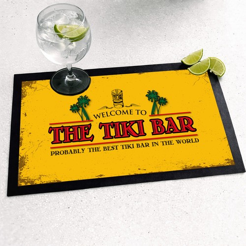 Tiki bar tapis comptoir - tiki,