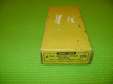 DINKY TOYS 270 AA MOTOR CYCLE PATROL EMPTY BOX ORIGINAL DEALER-EMPTY BOX