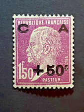 TIMBRE CAISSE D'AMORTISSEMENT Pasteur 50c/1,50f N°251 NEUF ** lilas
