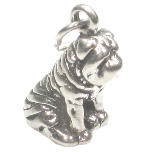 Shar pei dog breloque - breloque, en