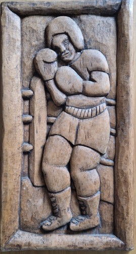 Boxeur sculpture bois boxe - boxeur,