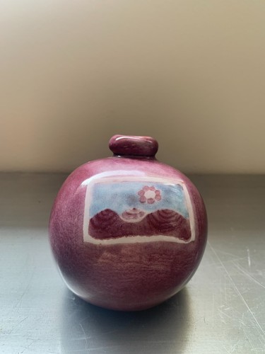 Vase boule signé jean - vase,