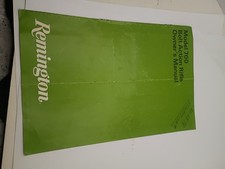 Remington Model 700 Bolt Action Owners Manual 1974 With Hang Tag