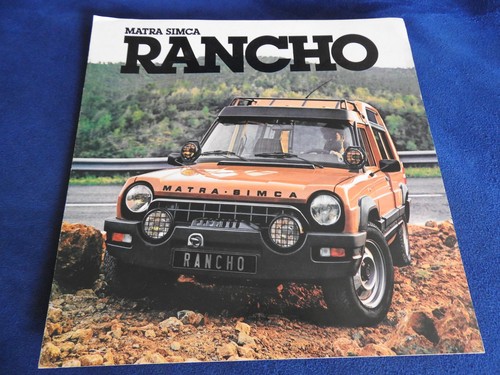Catalogue depliant matra simca - catalogue,
