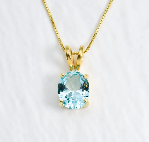 Collier aigue marine - collier, naturelle