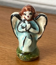 Antique bean Pretty ANGEL santon crib ⭐ Galette des Rois French charm 3.2cm