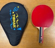 TIBHAR RAPID CARBON Table tennis Paddle-Tibhar MAKSS Rubber & Tibhar case