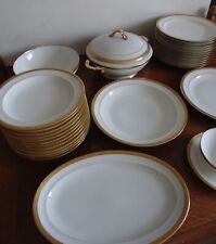 Service de table 32 pièces porcelaine Limoges Ternet / Chastagner - Incrustation