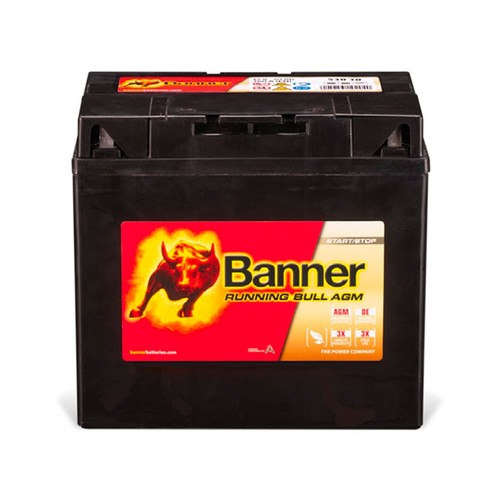 Batterie starting bull banner - starting,