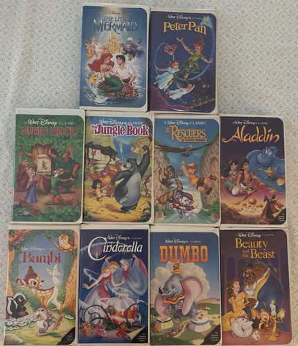 Lot cassettes disney vhs - lot,
