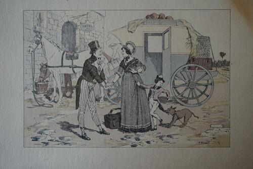 Belle gravure couleur - belle,