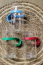 3 Tasses  à café thé en verre poignée plastique Bodum Vintage  25 Cl Neuf 