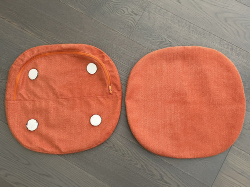 Housse coussin orange tulip - housse,