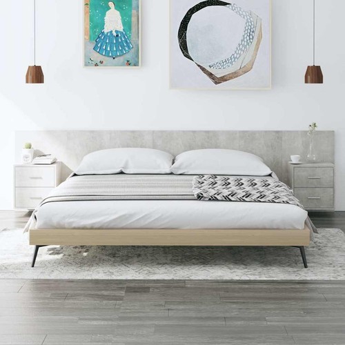 Tête lit avec armoire - armoire,