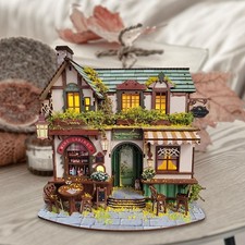 Maison de poupée miniature en