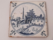 ancien carreau épais de Delft 3