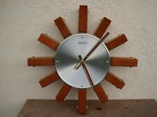 vintage Seiko clock made in Japan watch Scandinavian design 80's