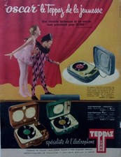 advertising ADVERTISING TEPPAZ electrophone OSCAR year 1958 A2947