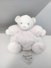 Peluche/Doudou Ours Boule Rose Gris Blanc Perle Fourrure Grelots 30cm Kaloo 2013