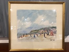 AQUARELLE SUR PAPIER ENCADRÉE