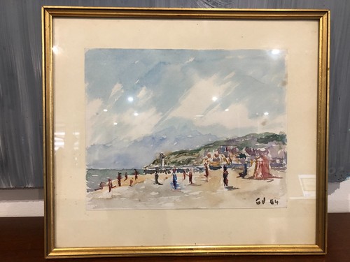 Aquarelle sur papier - aquarelle, encadrÉe