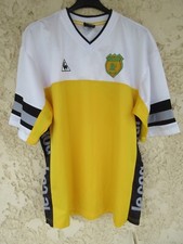 Maillot F.C NANTES vintage LE COQ SPORTIF training football shirt jaune L