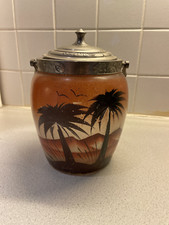 Pot à biscuits en verre peint