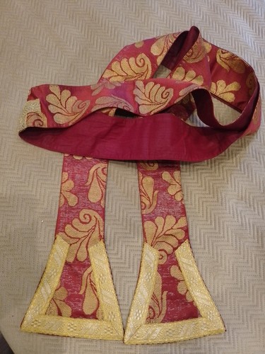 Ancienne etôle soie rouge - etÔle/soie,