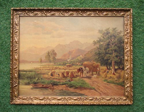 Ancien beau tableau - , grande