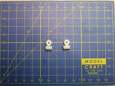 2X Couple Vis Sans Fin 6x10 / pignons14 dents M0.5  axe 2 mm - jouef Atlas HO