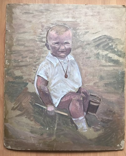 Antique painting original oil - antique,