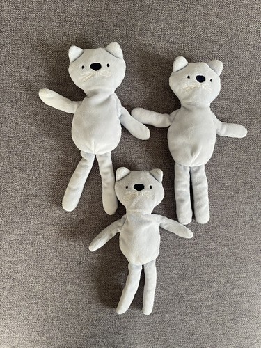 Lot doudous chat bleu - 3,
