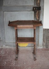 Desserte bois tourné vintage