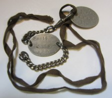 plaques d'identité soldat du