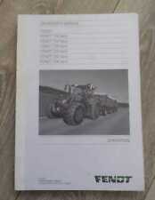 Fendt Tug 714+ 716+718+720+722+724 Vario Operation + Maintenance English