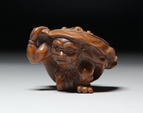Ancien netsuke japonais oni - ancien,