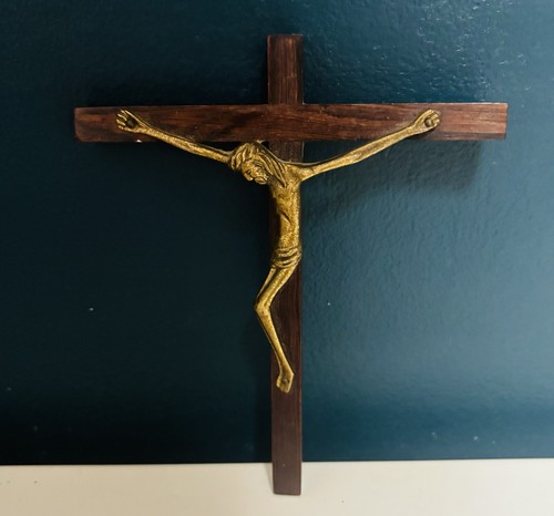 Crucifix bronze bois - bronze,