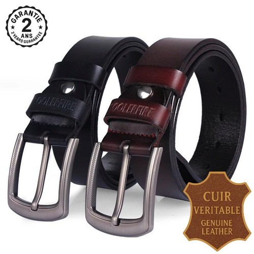Ceinture cuir véritable homme - ceinture,