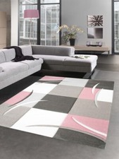 Désign tapis karo pastel rose